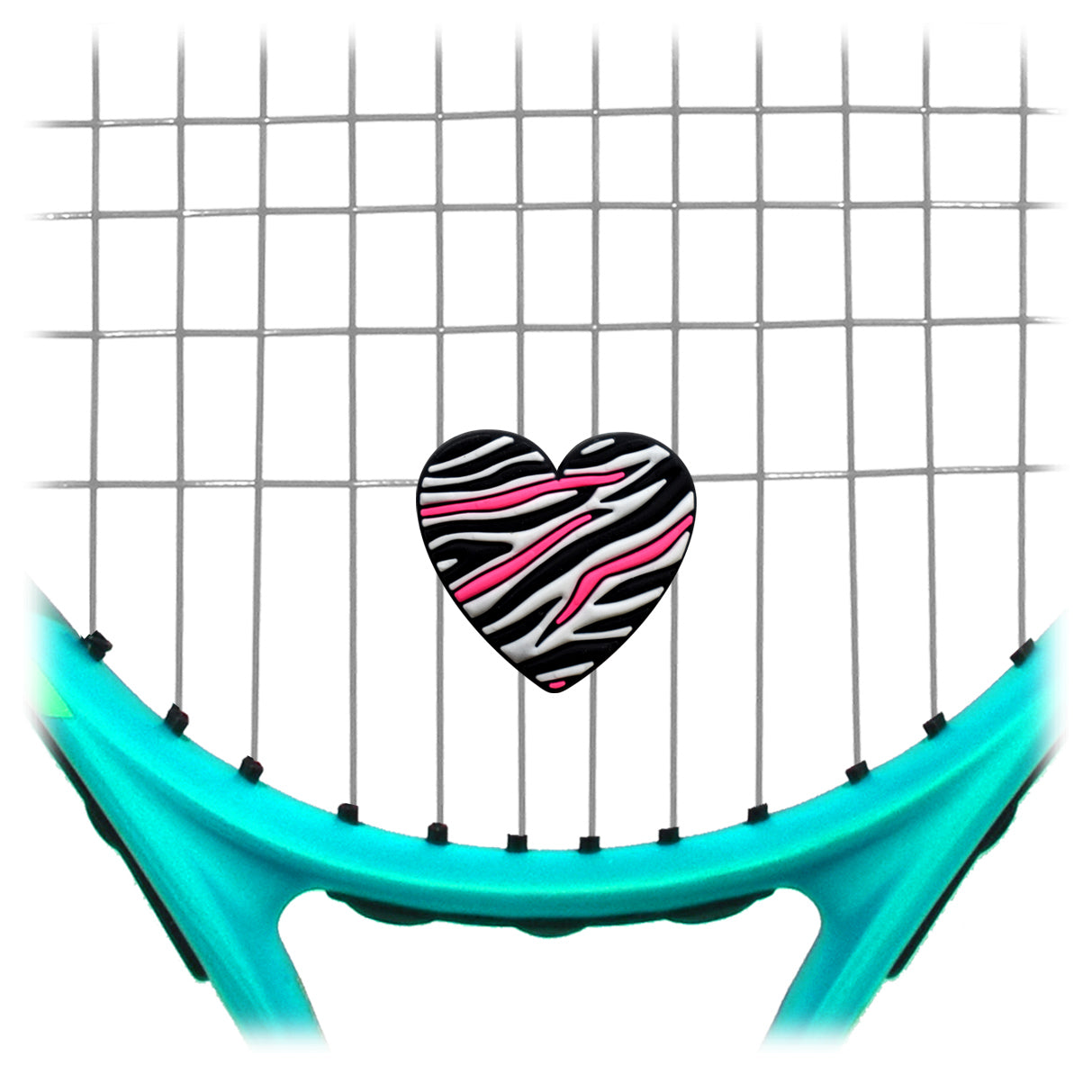 Zebra Heart Tennis Dampener